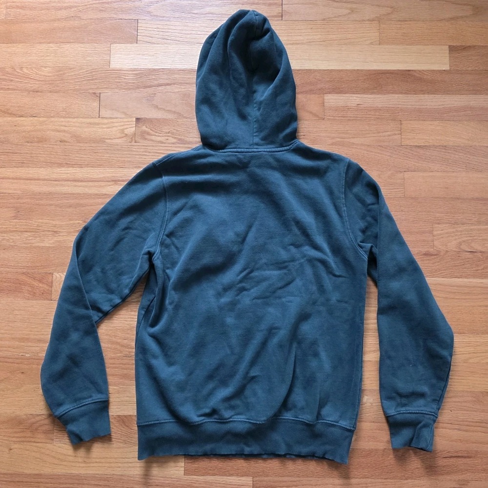 The North Face Hoodie Mens Size Small Green With White Print Comfort Basic - Picture 8 of 10
